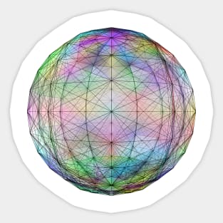 Multi-colored ball. Sticker